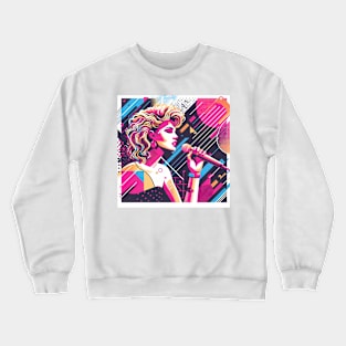 80s Memphis Pop Diva Crewneck Sweatshirt